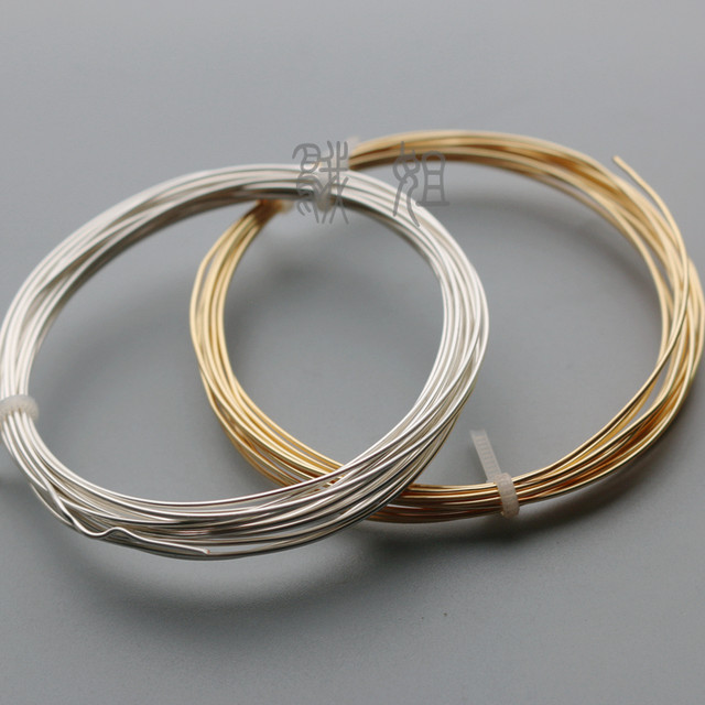 14K gold wire soft gold wire silver wire color protection shape wire braided wire winding wire and busbar DIY material accessories