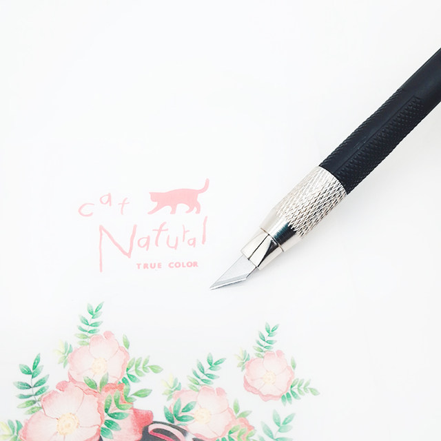 Carving Knife Rubber Stamp Carving Pen Knife Handmade Wood Carving Paper Carving Paper Cutting Knife Mobile Phone Film Knife Small Black Carving Knife Set