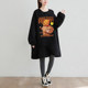 Women's 2025 new autumn and winter loose A-line large-size dress with mid-length fat mm trendy age reduction