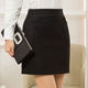 Pocket safety pants elastic short skirt black a-line skirt high waist hip skirt spring and autumn women's professional work skirt
