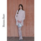 BANANA BABY Spring 2025 new sweet and elegant small fragrance skirt for women high waist splicing short skirt
