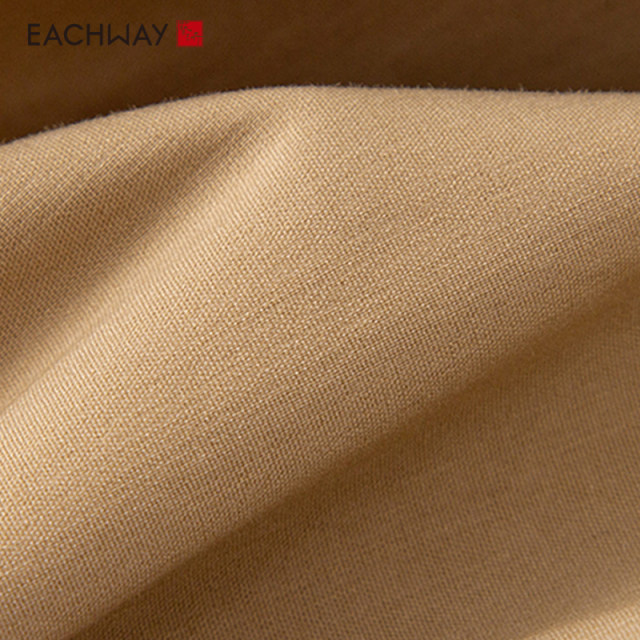
Yizhihui Milk Milk Khaki Commuter A-line Skirt 2025 Spring