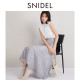 SNIDEL autumn and winter sweet high-waisted tulle embroidered jacquard A-line skirt SWFS244027