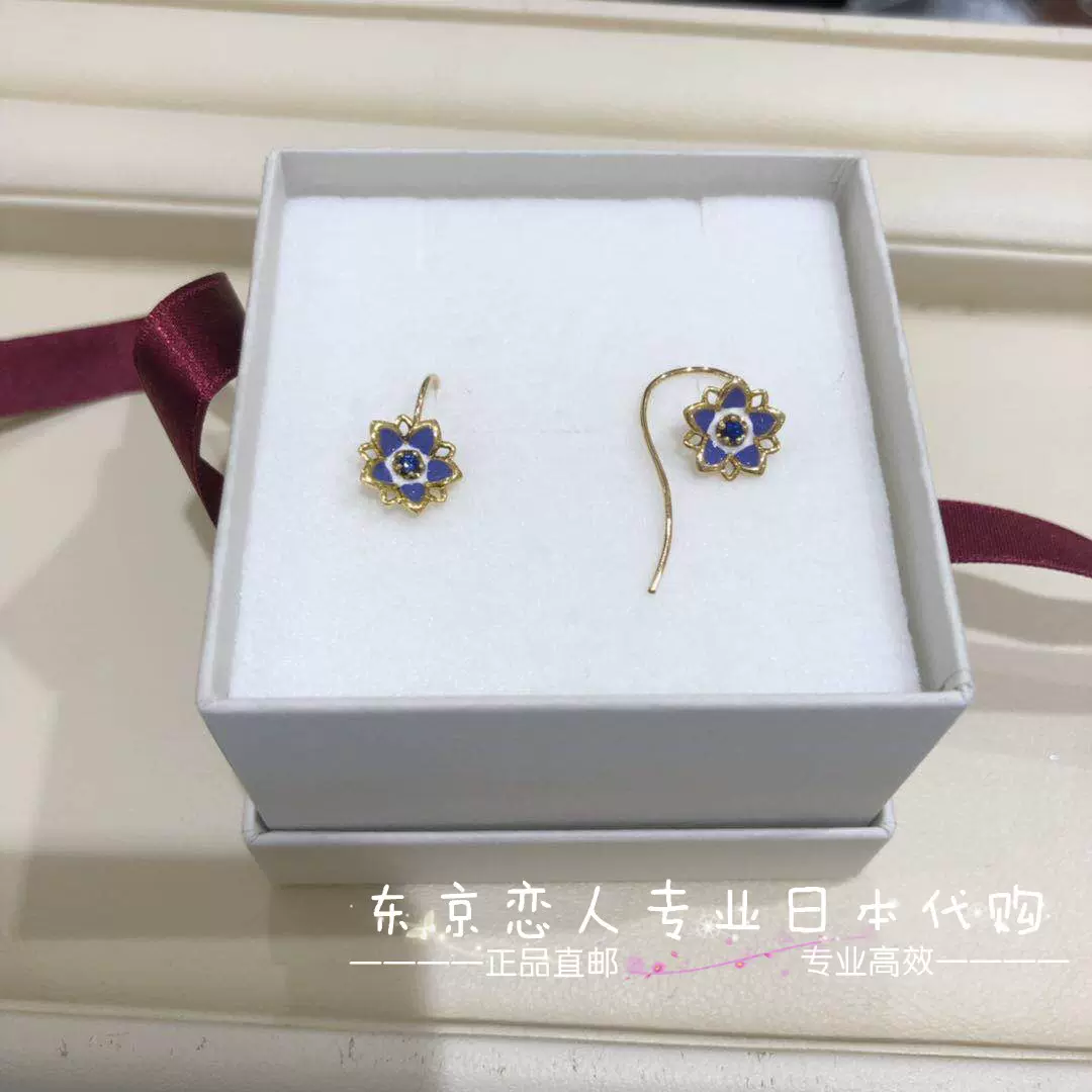 日本代购take Up 银镀金蓝宝石9月诞生花龙胆花耳环 日本代购take Up 银镀金蓝宝石9月诞生花龙胆花耳环