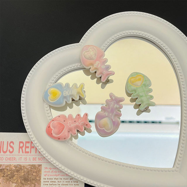 
Spring and summer new children's gradient color small fish hair clip princess candy color bb clip bang clip side hair girl