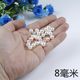 3-20mm non-porous imitation pearl bead white handmade loose beads DIY hairpin hairpin makeup brush storage box decoration
