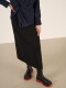 LANVIVIER irregular three-dimensional tailoring bubble air cotton texture high waist asymmetric skirt autumn and winter