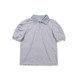 Northage girl simple neutral small design, soft puff sleeves, fit short-sleeved polo shirt T-shirt
