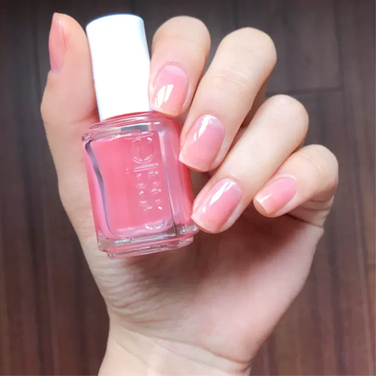 美国正品essie指甲油545 健康裸色透明果冻嫩粉红持久红润自然