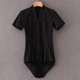 Long -sleeved V stand -necklace shirt Female white slim pants and shirt Occupation work installation of South Airlines fabric OL
