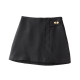 New spring 2025 products, high waist side zipper button light hip skirt, A-line slim and versatile casual women's skirt