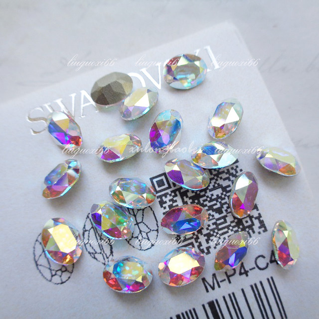 Austrian pointed bottom elliptical 4120 model about 8*6MM Shi Jiahuazi nail diamond special three-dimensional pigeon egg water diamond