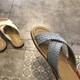 2025 new ethnic style sandals summer retro woven cross bohemian student flat flip flops
