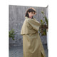 MeeLeeMeeLab Original Gentleman Elegant Loose Large Cape Shirt Style Trench Coat Mid-length High-Stack Cotton
