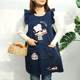 Gardening princess style oil-proof cartoon kitchen back-wearing coat baking floral painting work clothes sleeveless apron