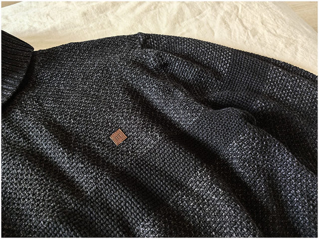 Large sizes available on clearance, Spanish designer brand exported, men's loose slim turtleneck pure cotton sweater and sweater
