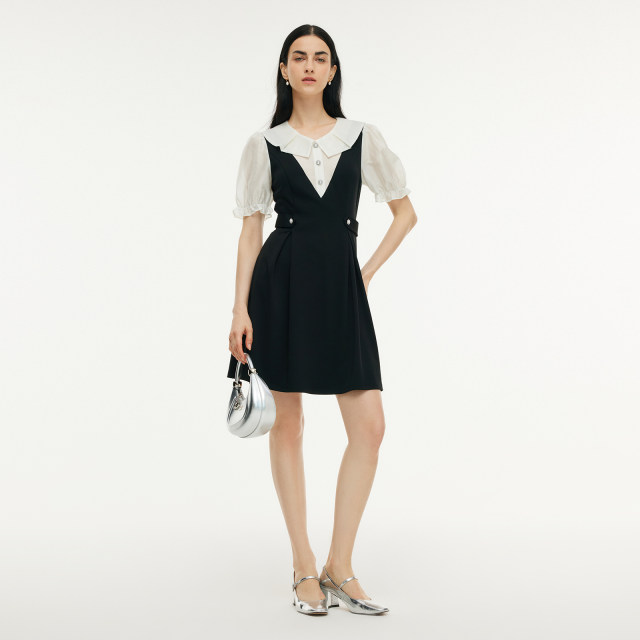 Gloria fake two-piece dress for women summer 2025 new style elegant and decent style French skirt 1E4R4H3F0