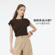 Gloria knitted top for women in summer fashion 2025 new unique brown slim sleeveless shirt T-shirt