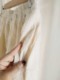 Craft fabric stereo gauze skirt female spring and autumn pocket splicing mid -long skirt commute A panton yarn skirt
