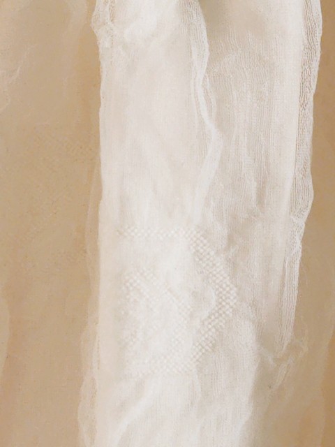 Craft fabric stereo gauze skirt female spring and autumn pocket splicing mid -long skirt commute A panton yarn skirt
