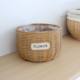 Imitation rattan flower pot woven flower basket grass woven pastoral handmade creative green radish flower arrangement succulent phalaenopsis ornament decoration ornament