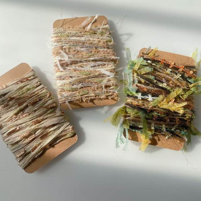 Original design Maillard earth color retro features hand mixed thread gift packaging rope dreadlocks DIY jewelry accessories