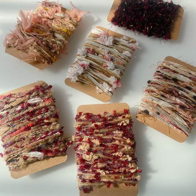 Original design Maillard earth color retro features hand mixed thread gift packaging rope dreadlocks DIY jewelry accessories