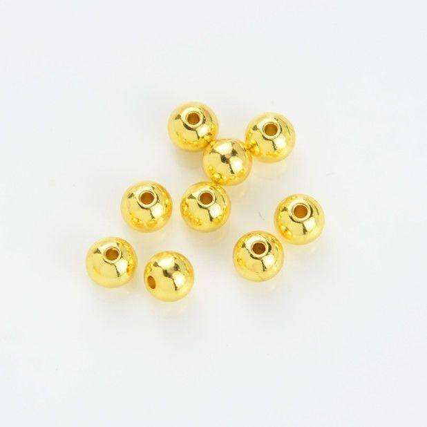 2-4mm color-protecting gold small beads gold and silver beads mixed and match isolated beads DIY handmade bracelet accessories materials