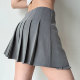 Go Girl Go European and American style niche design asymmetrical pleated skirt for women with low waist A-line short skirt, anti-exposed
