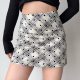 Go Girl Go homemade American retro plaid polka dot A-line skirt for women with high waist hip short skirt/middle skirt