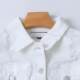 Denim lapel short jacket, bristled ripped jacket, cardigan, spring and autumn new foreign trade button women's top 17344