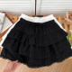 French style versatile lace ruffled high-waist cake skirt puff skirt short skirt skirt for women autumn new style