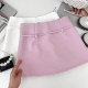 Korean version of sweet age-reducing lace-up bow with high waist slim skirt anti-exposure short skirt hip-covered skirt for women in summer