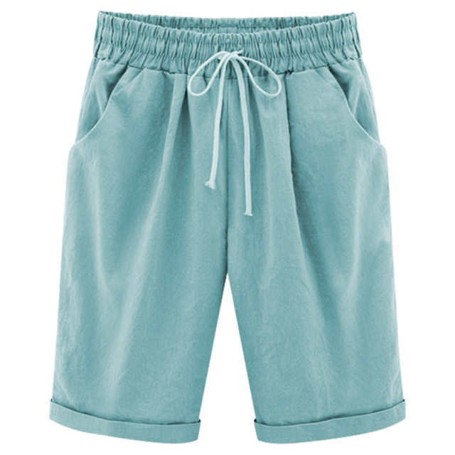 Large size five-point pants for women 200 Jin [Jin equals 0.5 kg] Loose and casual summer fat mm sports mid-sports pants plus fat plus larger outer shorts 300 Jin [Jin equals 0.5 kg]