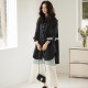 Weiyu large-size women's high-end skirt 2025 spring and autumn new long skirt loose casual lace splicing skirt
