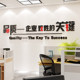 Workshop factory service concept Quality Wall sticker construction site inspirational slogan company cultural enterprise office decoration
