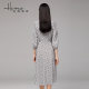 Haiermans Summer Silk Flower Waist Dress Dress Mulberry Silk Litto Large Sleeping Sleeping Women's Skirt Tea Back Skirt
