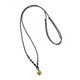 Gold pendant lanyard buckle head hand-woven jade pendant amulet necklace rope adjustable