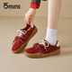 15mins retro color matching moral training shoes for women 2025 new autumn casual all-match thick-soled sneakers small single shoes