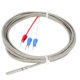 Pt100 temperature sensor probe rolled mouth package probe type temperature probe Pt100 platinum thermal resistance electric thermocouple