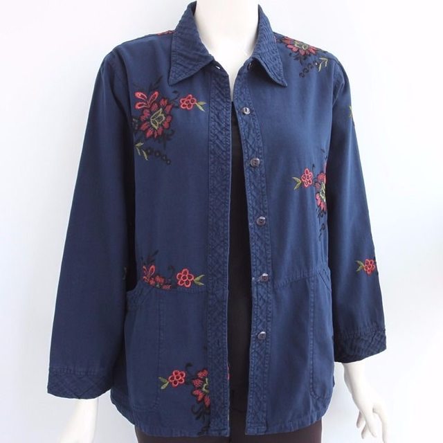 
100% cotton, middle-aged and elderly women's pure cotton long-sleeved shirt, large size mother and grandma autumn clothes, all-cotton plus fat plus larger shirt