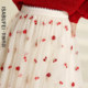Yishabufeiduo dyed autumn mesh skirt mid-length embroidered umbrella skirt puffy pleated skirt for women