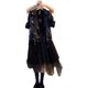 Fat Sister Trendy 2021 Autumn New Large Size Women's Loose Jacket Leather Jacket Metal Base Mesh Dress