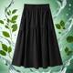 Ice-sensing comfortable skirt for summer thin and versatile large size 2025 new high-waisted slim casual midi skirt