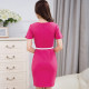 2023 Summer OL Professional Dress Dress Short -sleeved tempera