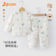 Baby suit autumn and winter quilted warm clothes baby pure cotton home underwear children's autumn clothes autumn trousers thin cotton autumn clothes
