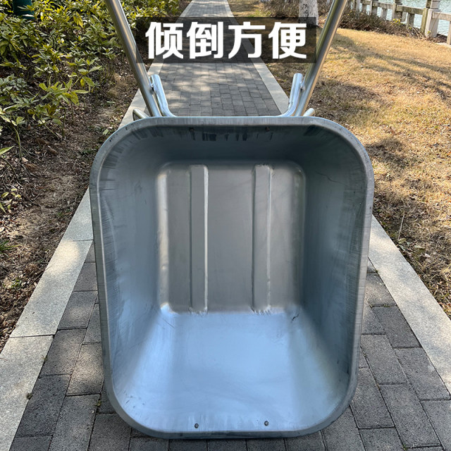 Agricultural wheelbarrow single-wheel truck pushing sand soil garden garbage construction fertilizer construction site trolley tool