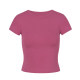 ITSNIKAR European and American hot girls retro slim round neck short sleeve sexy high waist slim summer T-shirt top for women