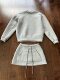 2024 autumn and winter new style plus velvet drawstring sweatshirt cotton A-line skirt skirt casual sports skirt