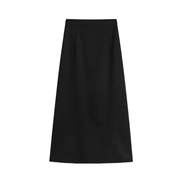 tall straight suit skirt for women in spring and summer large size extended version high waist slimming hips A-line long skirt
